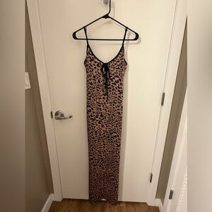 Leopard Print Maxi Dress